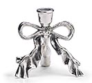 Related Product Image for ALUMINUM BOW CANDLEHOLDER 