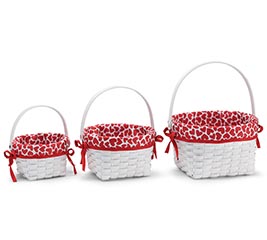 VALENTINE NESTED WOOD CHIP BASKETS