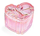 Related Product Image for IRIDESCENT PINK HEART SHAPE GLASS DISH 