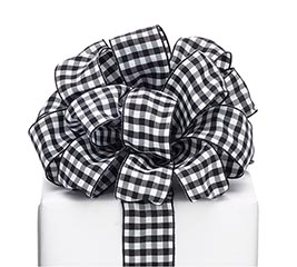 #9 BLACK GINGHAM RIBBON