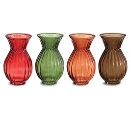 ASTD CINCHED NECK FALL GLASS VASES