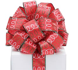 #9 GREEN SWIRL RIBBON