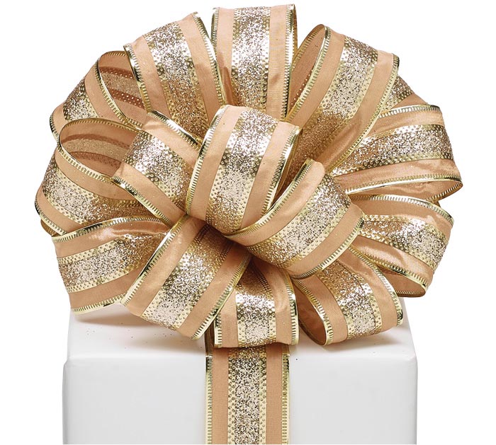 RIBON☆❗️ 9 Gold Glitter Stripe Ribbon | burton+BURTON