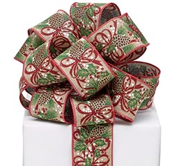 #40 PINECONE HOLLY RIBBON