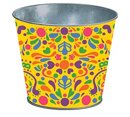 POT COVER 6" YELLOW TIN