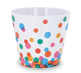 POT COVER 4" DOTS MELAMINE