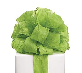 #16 LIME GREEN CRINKLE SATIN RIBBON