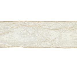 #16 IVORY WRINKLED SATIN RIBBON