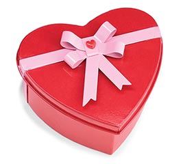 HEART PLANTER BOX WITH BOW