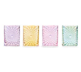 IRIDESCENT STARBURST VASE ASTD