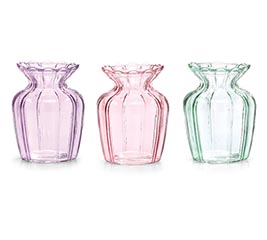 ASTD SPRING TRANSLUCENT RIBBED VASE