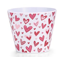 4" HEART MELAMINE POT COVER