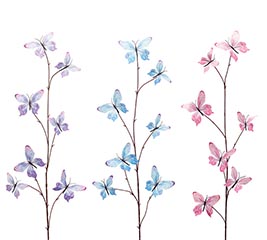 SILK SPRAY BUTTERFLIES ASSORTED