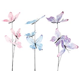 SILK SPRAY BUTTERFLIES ASSORTED