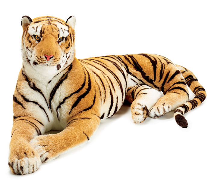 Life-sized Giant Plush Tiger at 