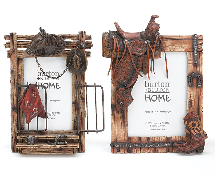 WESTERN THEME PICTURE FRAME SET