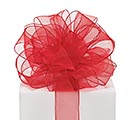 #9 RED ORGANZA WIRED RIBBON