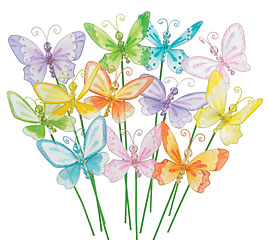 24pcs Floristry Butterflies Floral Picks – Floral Supplies Store