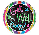17&quot; GET WELL SOON SPARKLE BALLOON