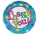 17&quot;PACKAGE THANK YOU DOTS BALLOON