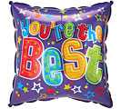 18&quot;PKG YOURE THE GREATEST BALLOON SQUARE