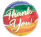 17&quot;PKG THANK YOU PAINTED STRIPES BALLOON
