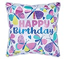 17&quot; PKG BIRTHDAY BUTTERFLIES BALLOON