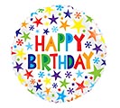 Customers also bought 18&quot; PKG HBD COLORFUL STARS BIRTHDAY product image 