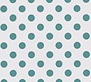 LARGE TEAL DOTS ON CLEAR CELLO ROLL