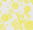 YELLOW LACE ON CLEAR CELLOPHANE ROLL