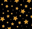 ORANGE STARS ON BLACK CELLO ROLL