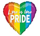 Customers also bought 17&quot; LOVE IS LOVE PRIDE RAINBOW HEART product image 