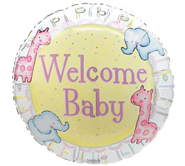 17&quot;PKG WELCOME BABY BALLOON