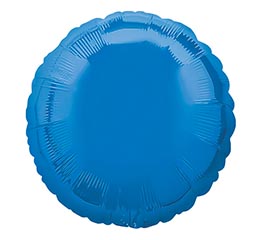 18" PKG METALLIC BLUE ROUND