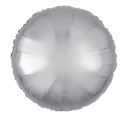 18" PKG METALLIC SILVER ROUND