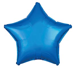 19&quot; PKG METALLIC BLUE STAR