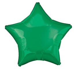 19&quot; PKG METALLIC GREEN STAR