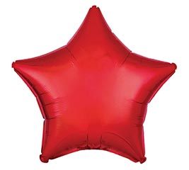 19&quot; PKG METALLIC RED STAR