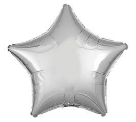 19&quot; PKG METALLIC SILVER STAR
