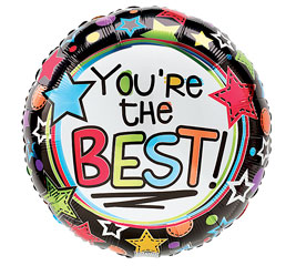 18&quot;PKG YOURE THE BEST BALLOON