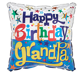 18&quot;PKG HAPPY BIRTHDAY GRANDPA BALLOON