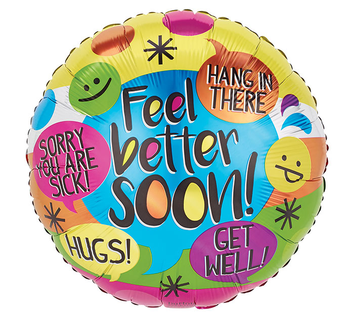 Get Well Soon Thinking of You Foil Balloons FREE P&P 