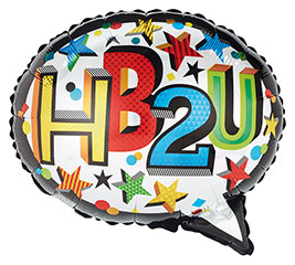 18&quot;PKG HB2U SPEECH BUBBLE SHAPE