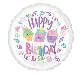 17" PKG HBD CHARACTERS CAKE  ICE CREAM