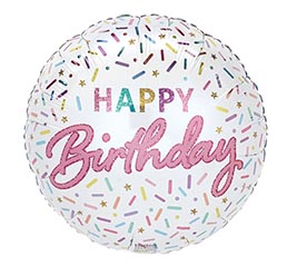 17&quot;PKG HBD BIRTHDAY SPRINKLES
