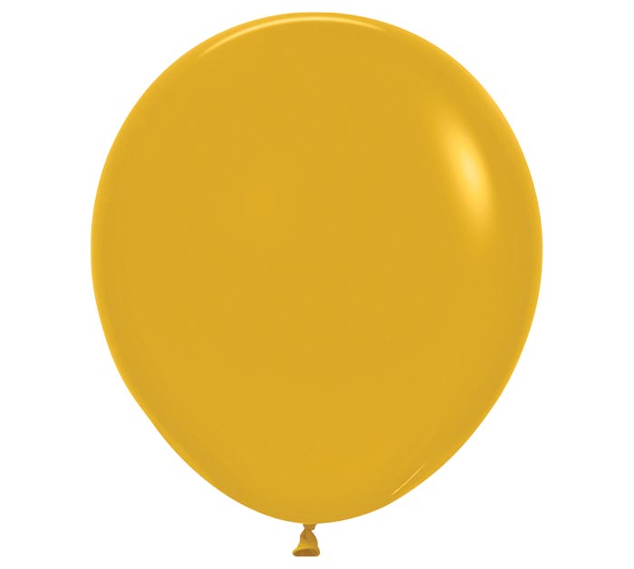 18Inch Sempertex Deluxe Mustard Latex Balloons