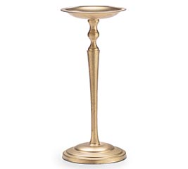 GOLD ALUMINUM 12&quot; PILLAR HOLDERS