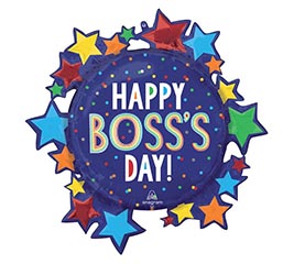 30" COLORFUL DOTS  STARS BOSS'S DAY
