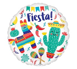 17" FIESTA PARTY HEXL BALLOON