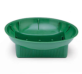 FLORAL-PLASTIC DISH